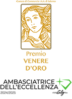 Premio Venere d'Oro 2024/2025 per l'Ambasciatrice dell'Eccellenza in Italia.